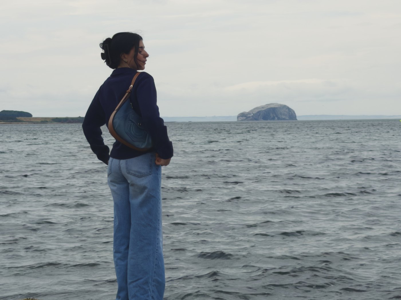 Emmy Bloom looking out over the sea